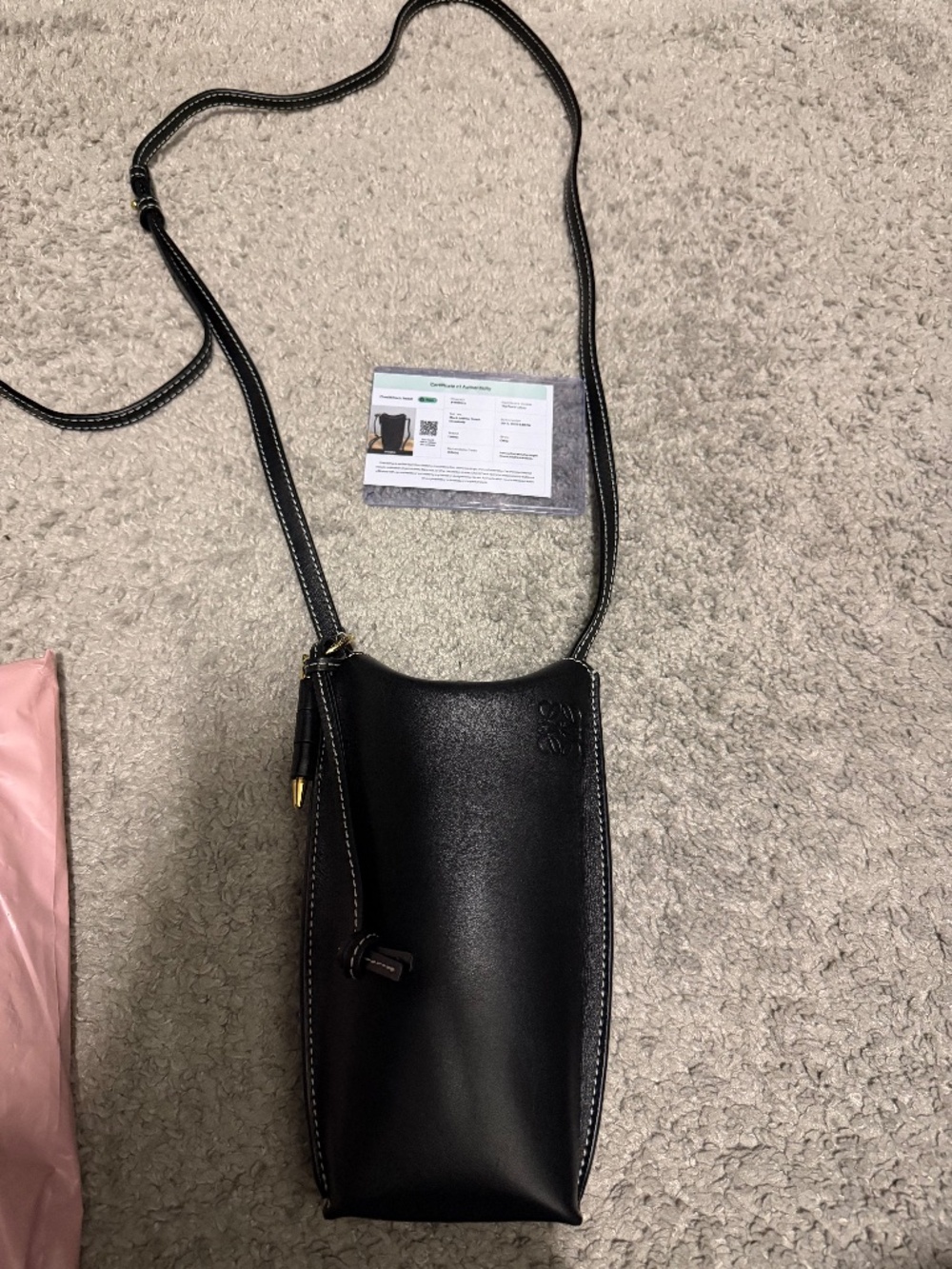 Loewe Loewe Black leather pouch crossbody